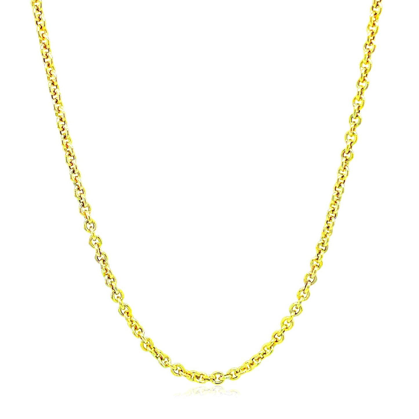 2.2mm 14K Yellow Gold Forsantina Lite Cable Link Chain