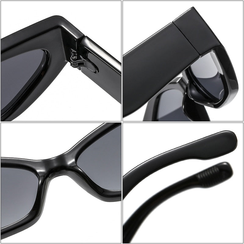 Retro Polygon Cat Eye Women Sunglasses