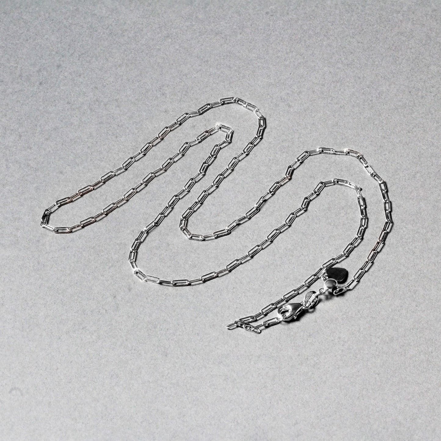 14k White Gold Adjustable Paperclip Chain (1.50 mm)