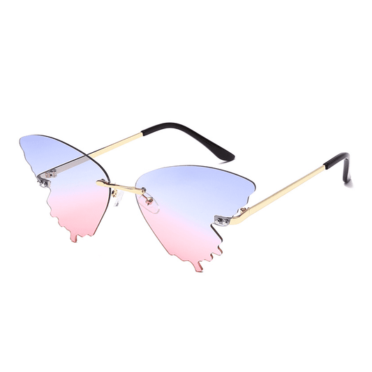 Butterfly Rimless Sunglasses