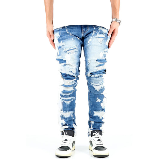Men's Premium Heavy Washed Skinny Denim Pants