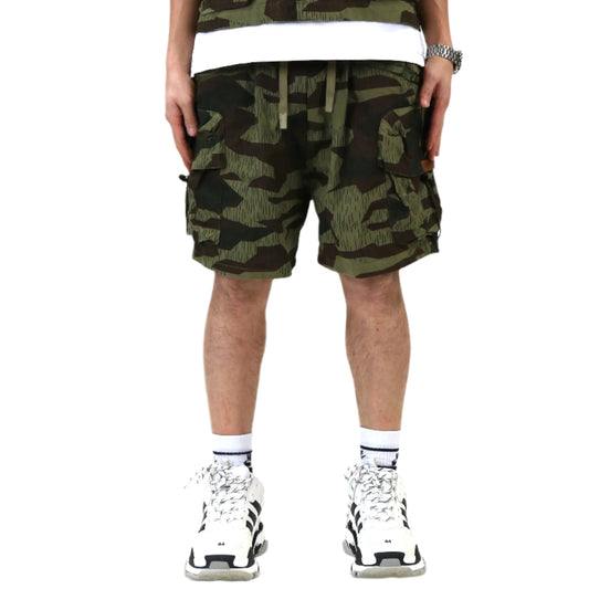 Fine Ripstop Twill Wide bottom opening short pants.