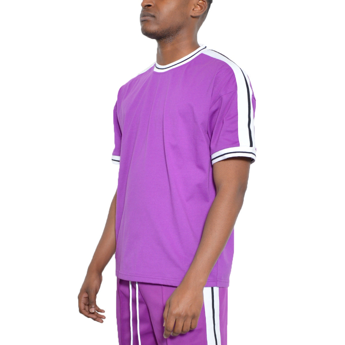 Solid Side Stripe TShirt-7