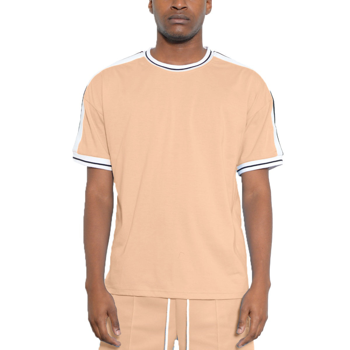 Solid Side Stripe TShirt-2