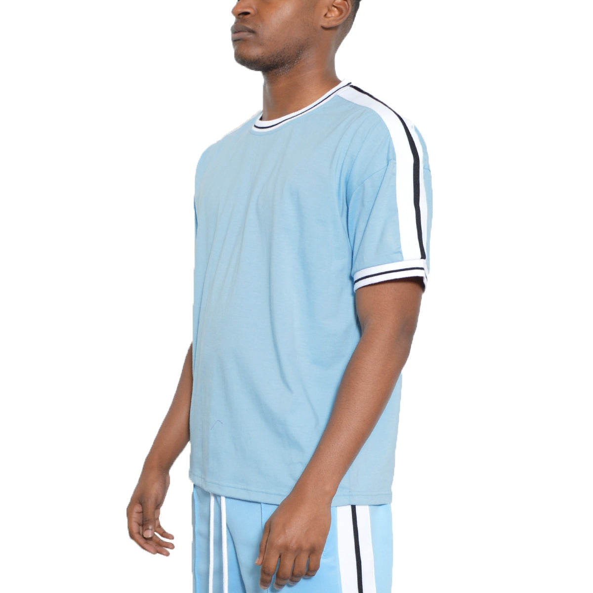Solid Side Stripe TShirt-5