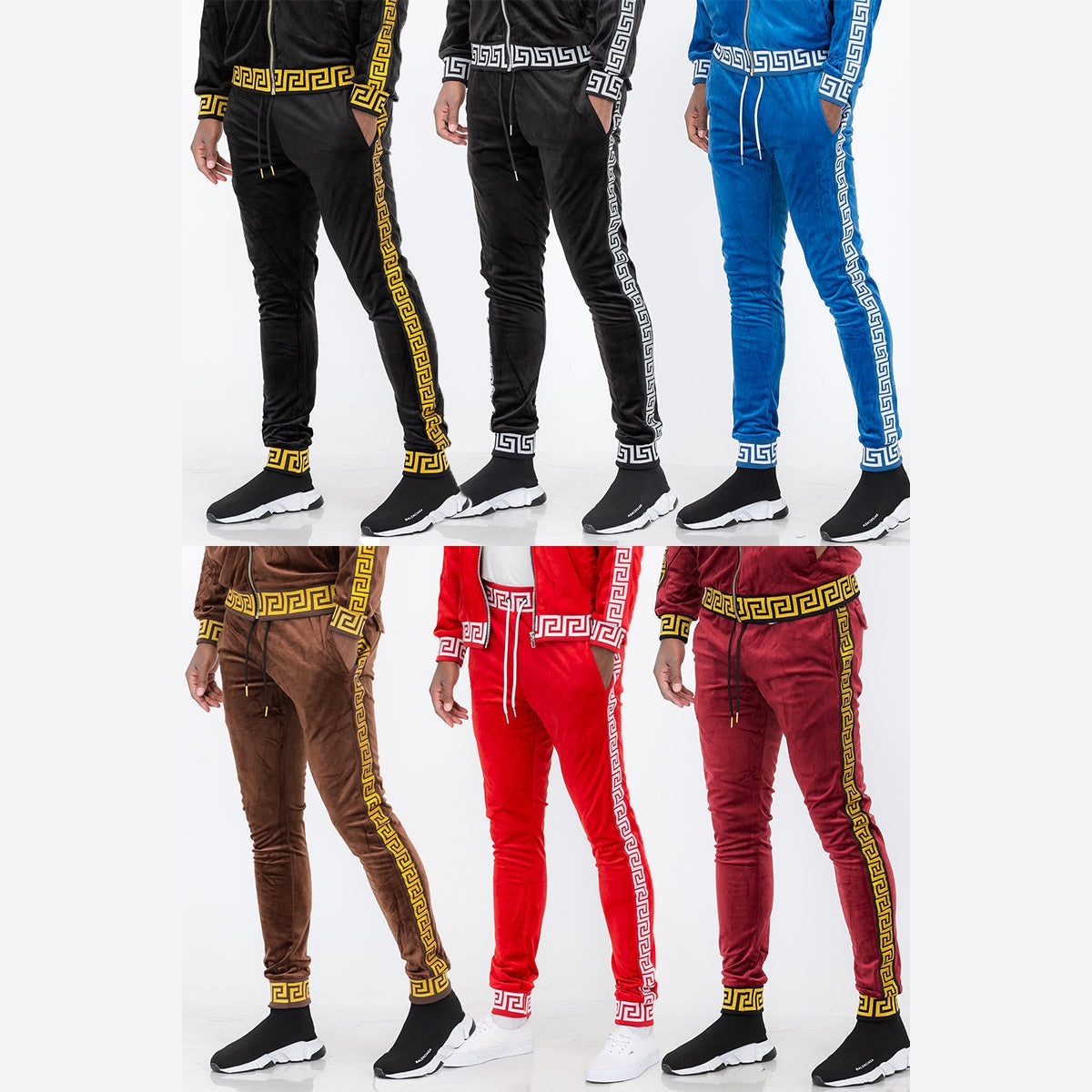 Status Velour Track Pants-1