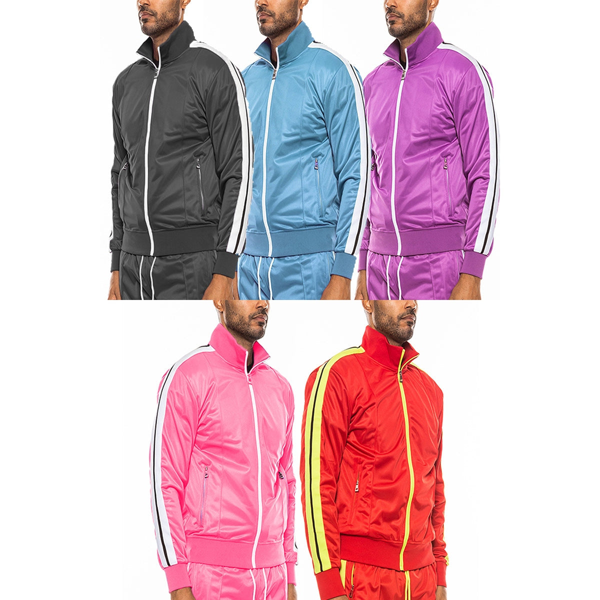 Front Pleat Track Jacket-1