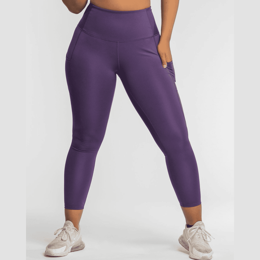 Hi Five Pocketed High-Waist Legging – Purple Craze