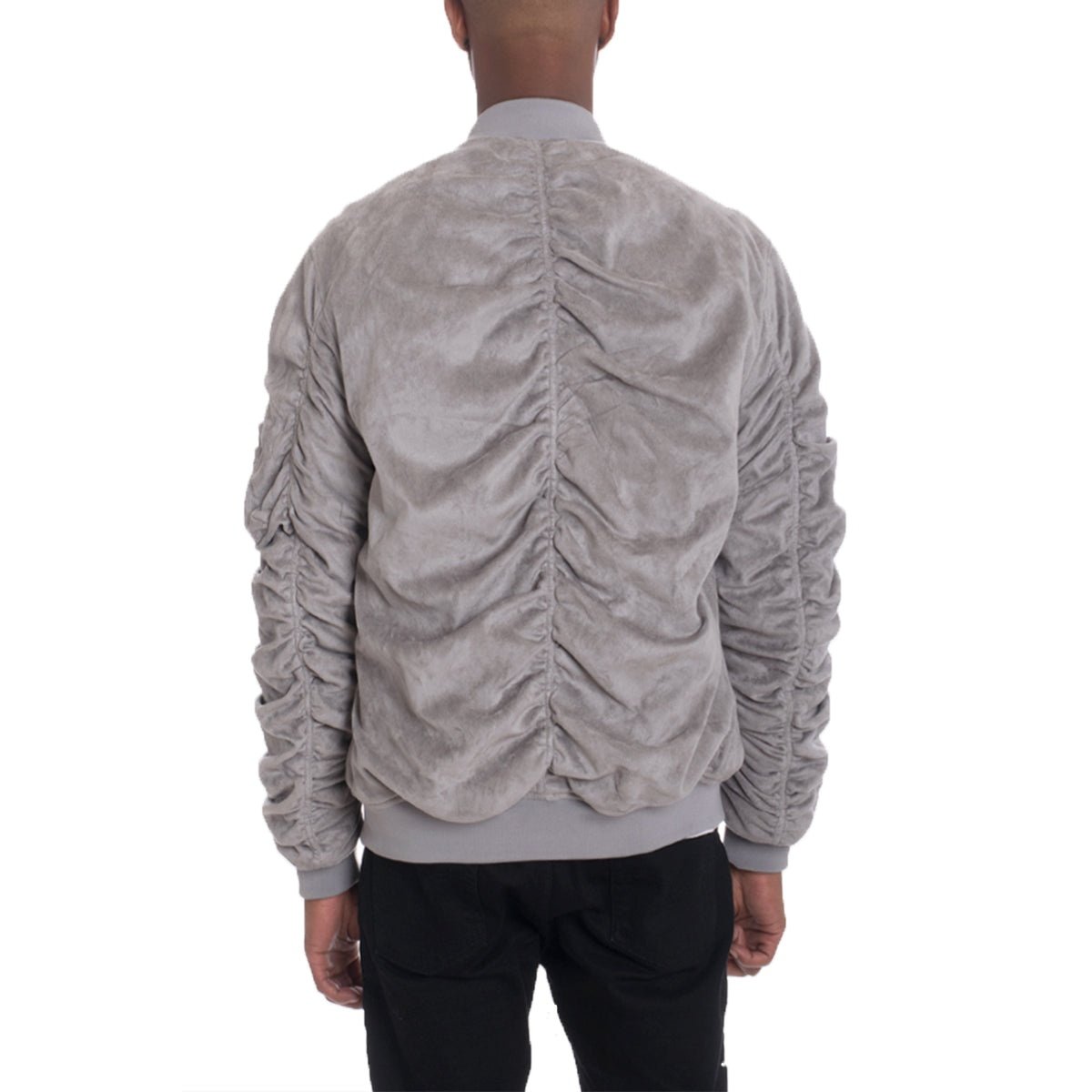 Faux Suede Tagged Bomber-2