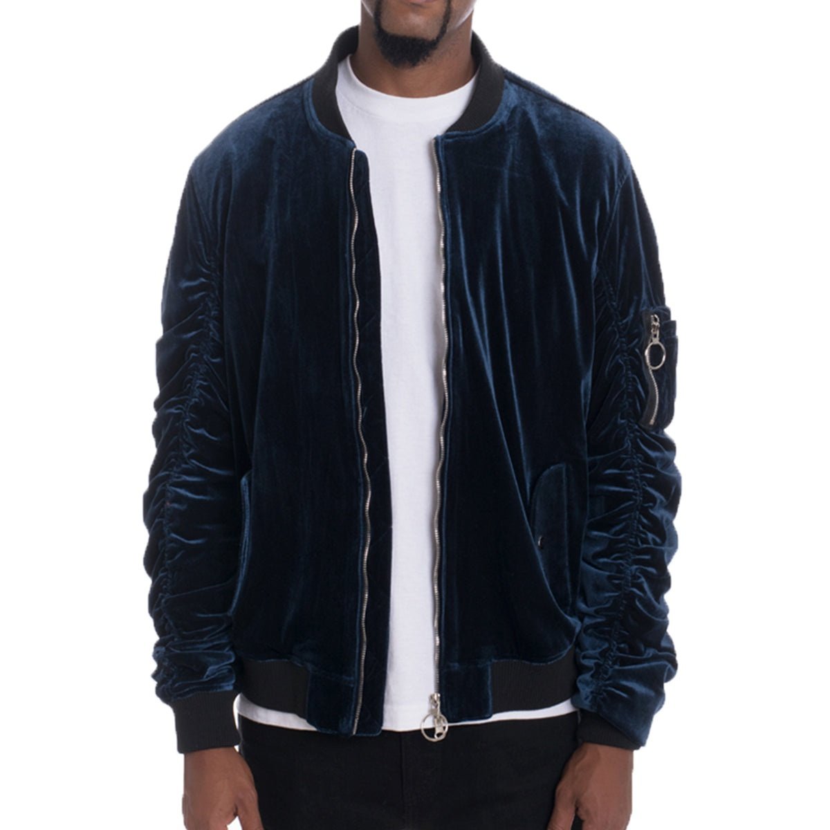 Velour Bomber Jacket-6