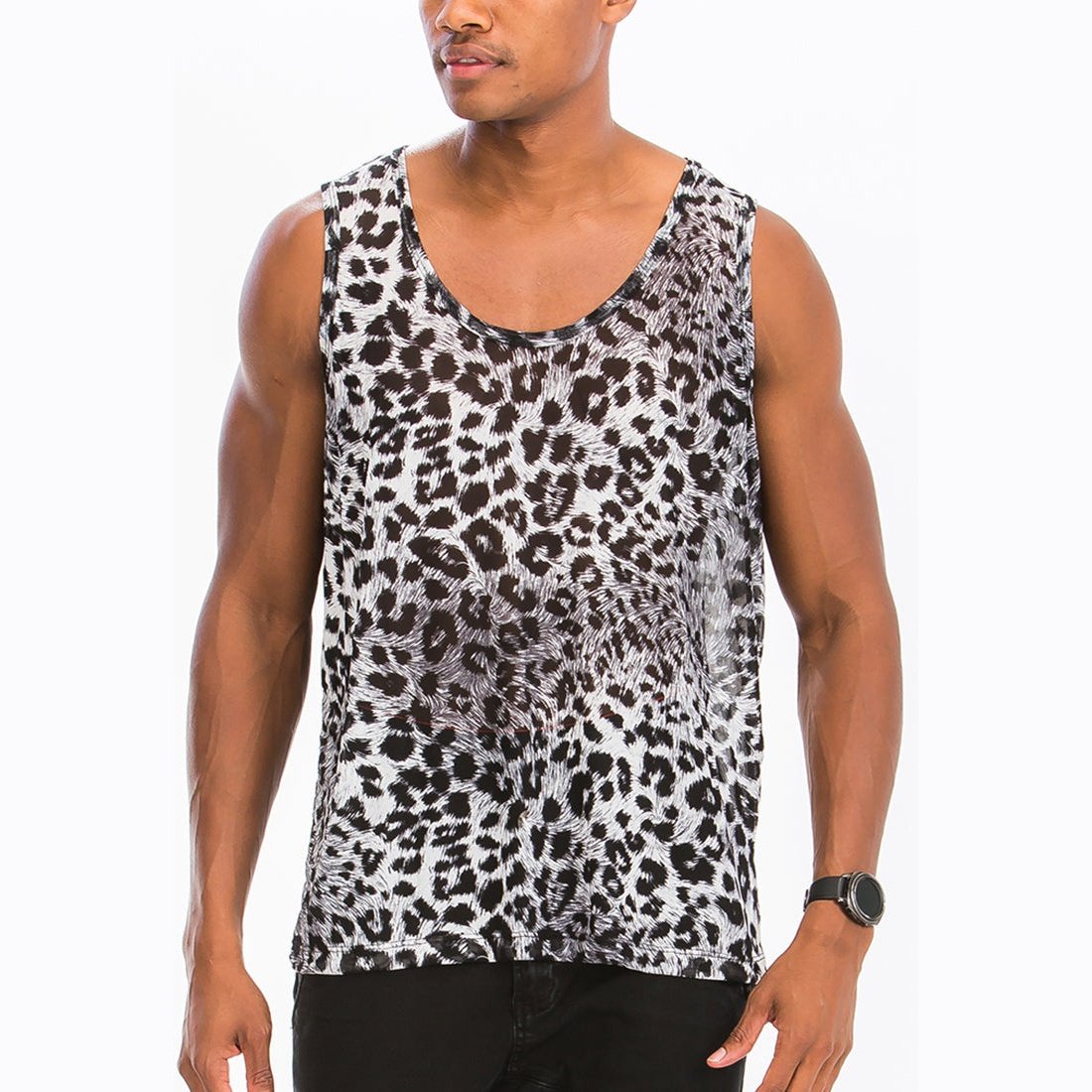 NEUTRAL LEOPARD SPOT TANK