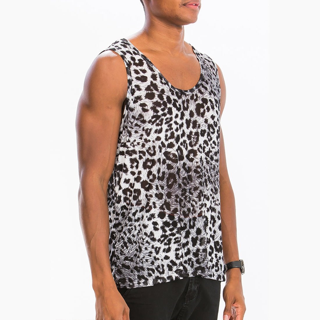 NEUTRAL LEOPARD SPOT TANK