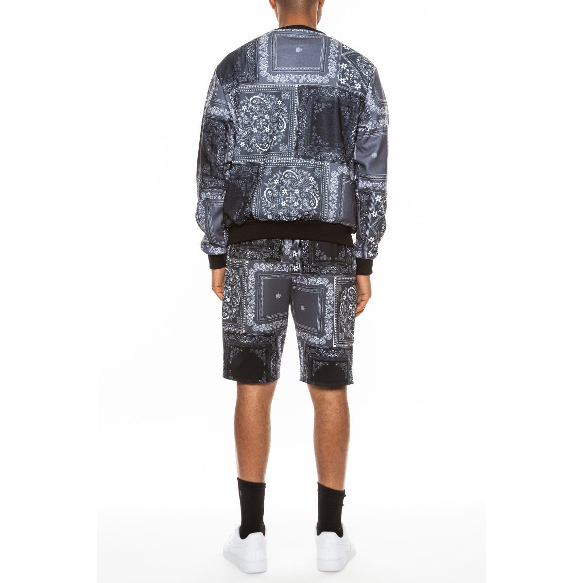 Paisley All Over Print Crew Set