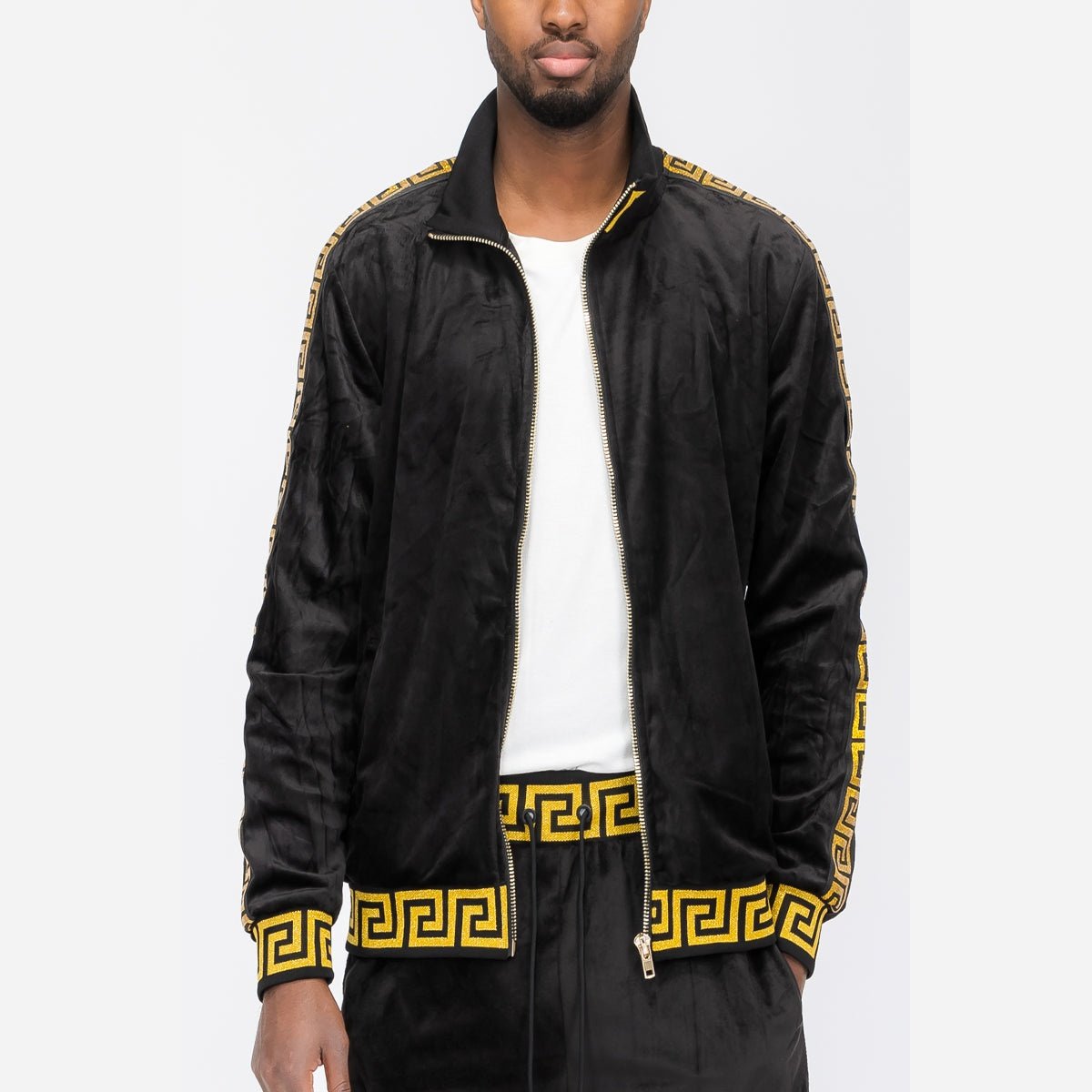 Status Velour Track Jacket-3