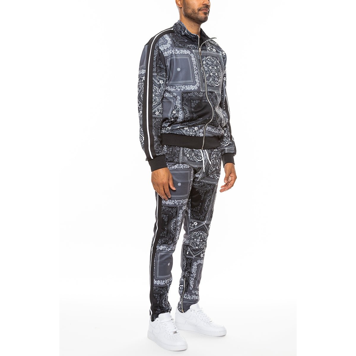 Paisley All Over Print Track Jacket Set