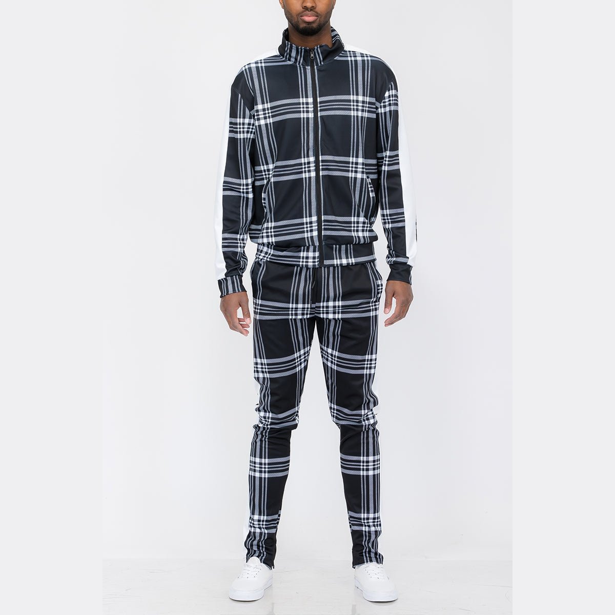 Plaid Out Track Set