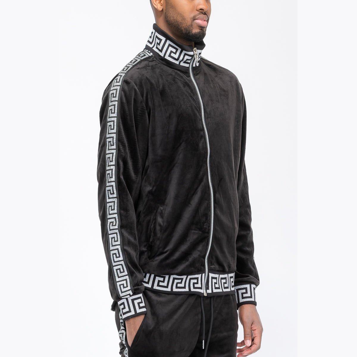 Status Velour Track Jacket-6