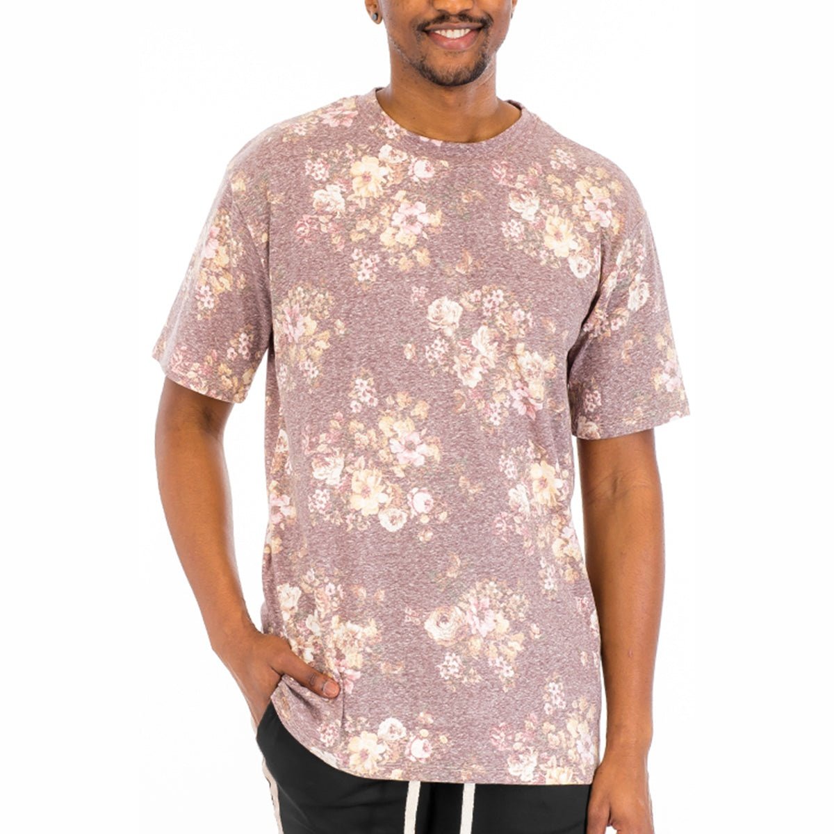 Heathered Floral Tee