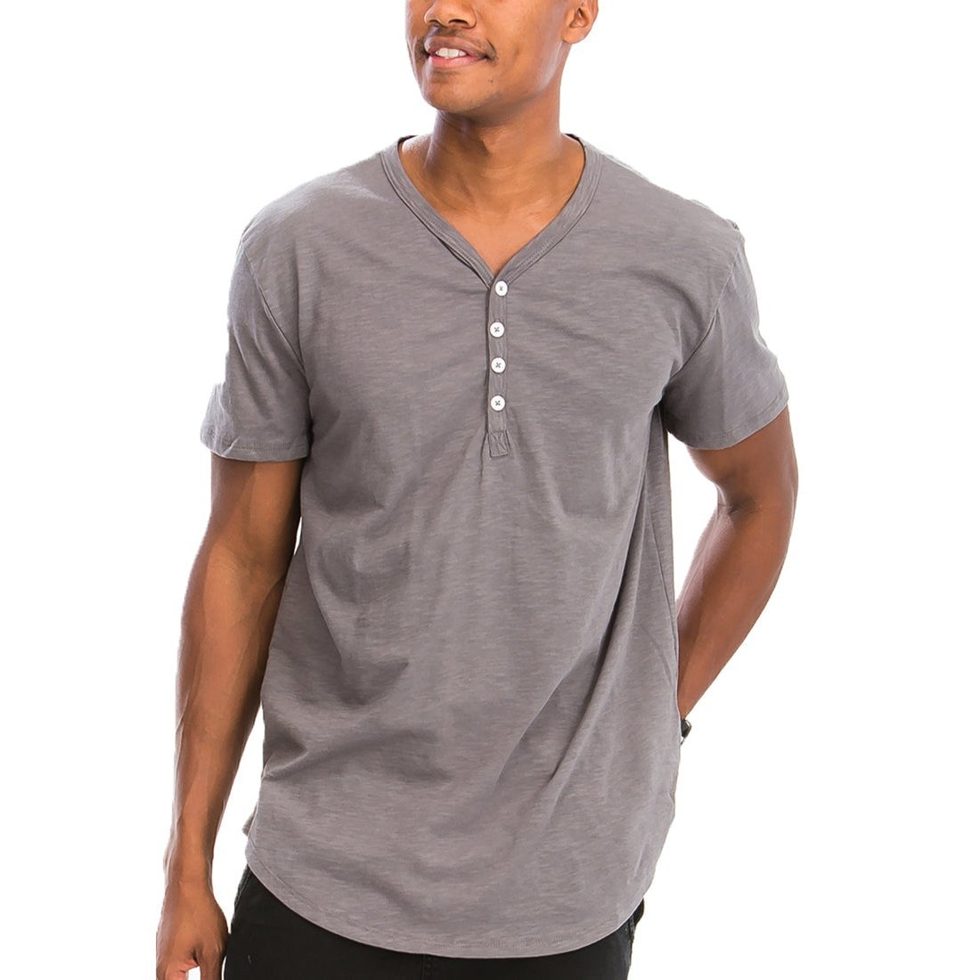 Henley Scallop Tee