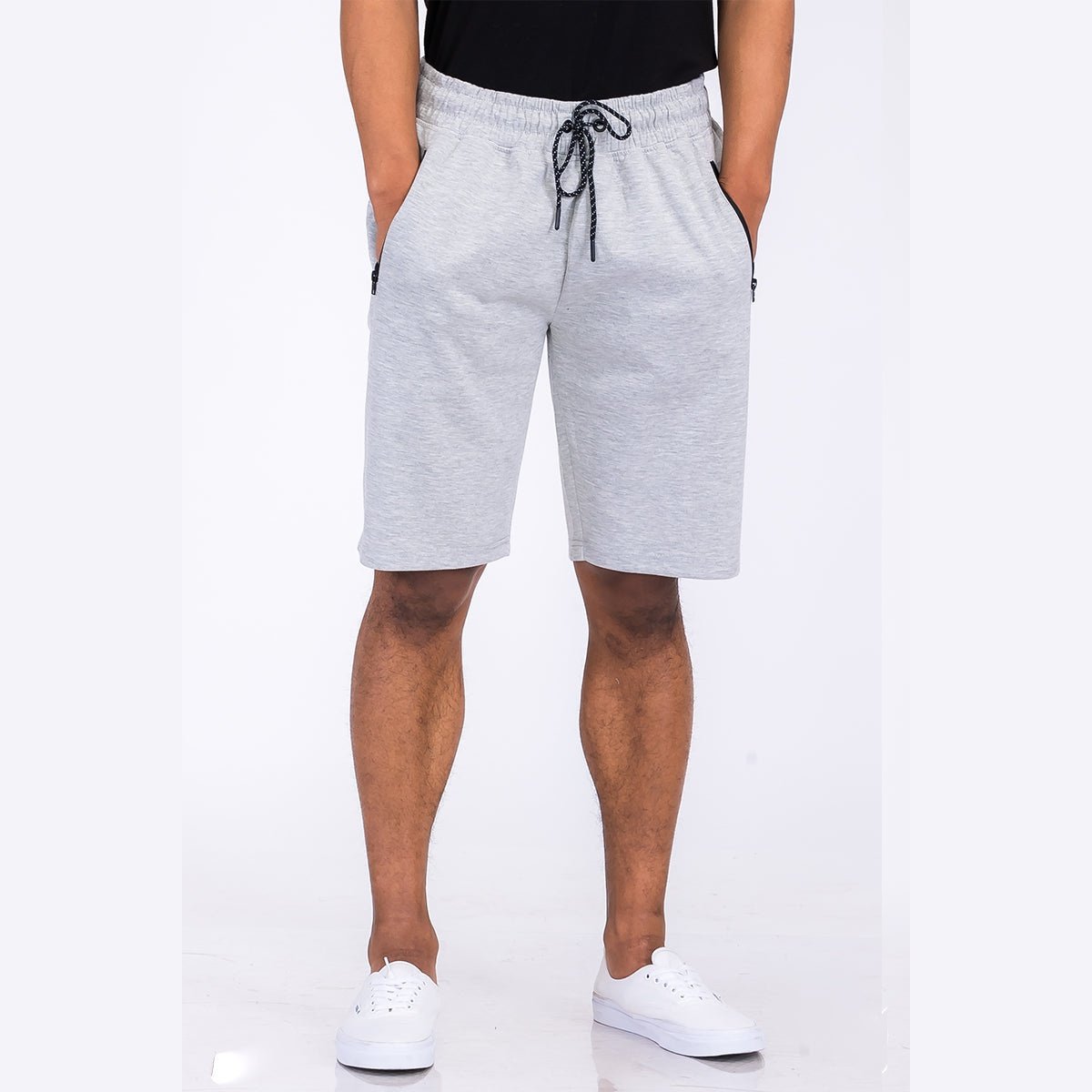 Heathered Cotton Shorts