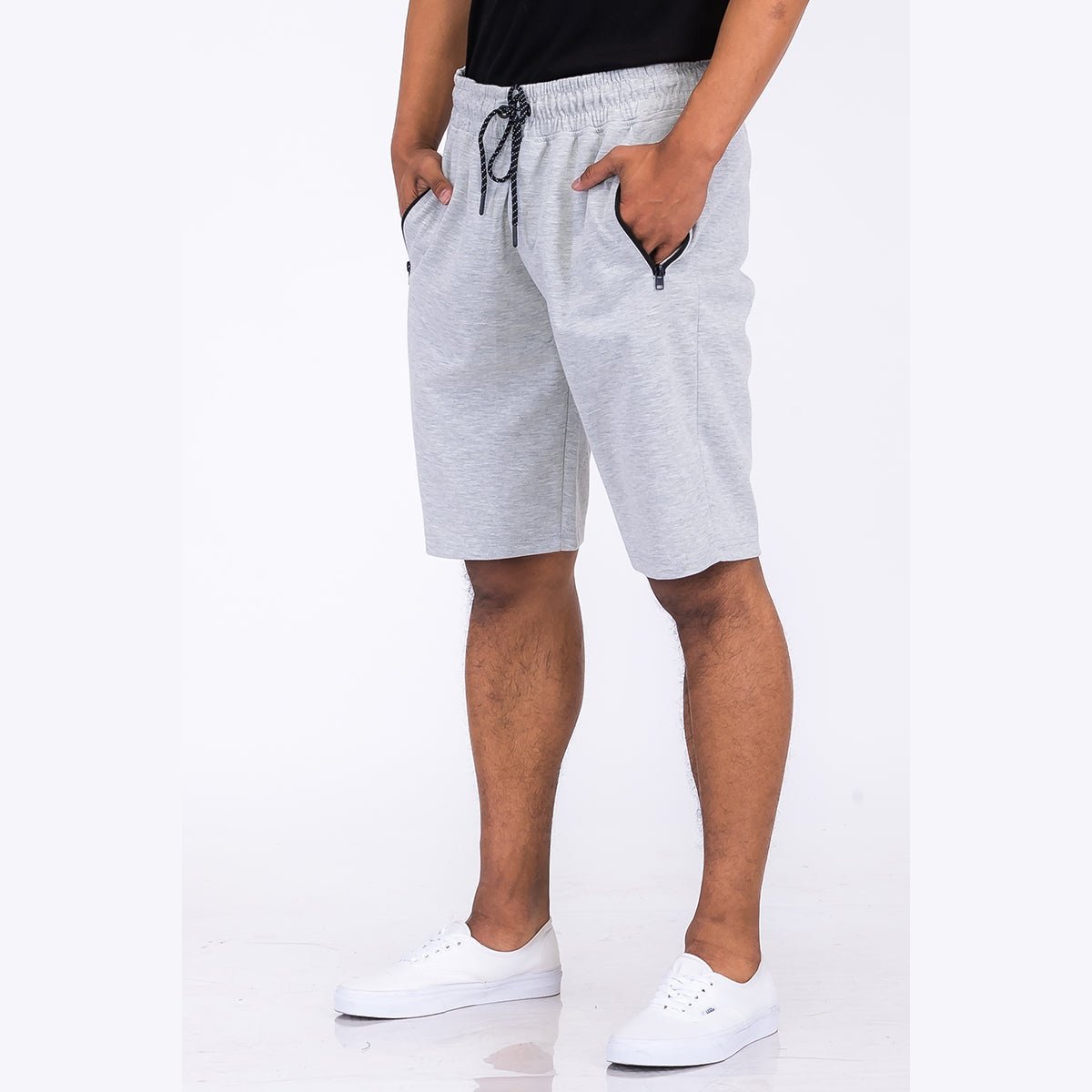 Heathered Cotton Shorts