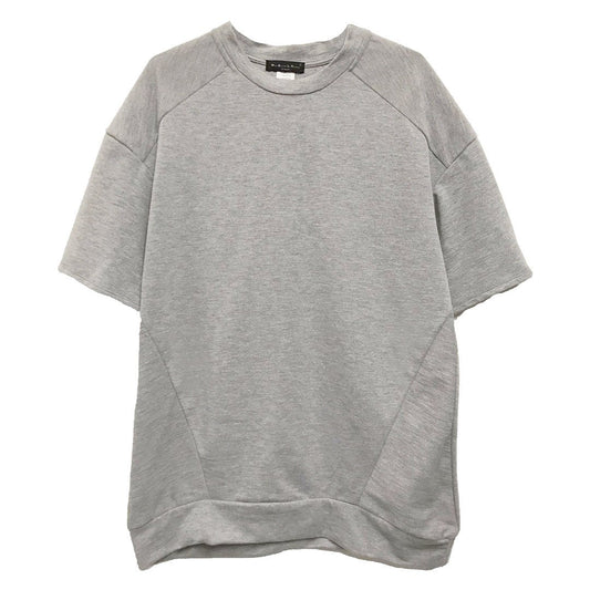 REVERSE FRENCH TERRY TEE- GREY-0
