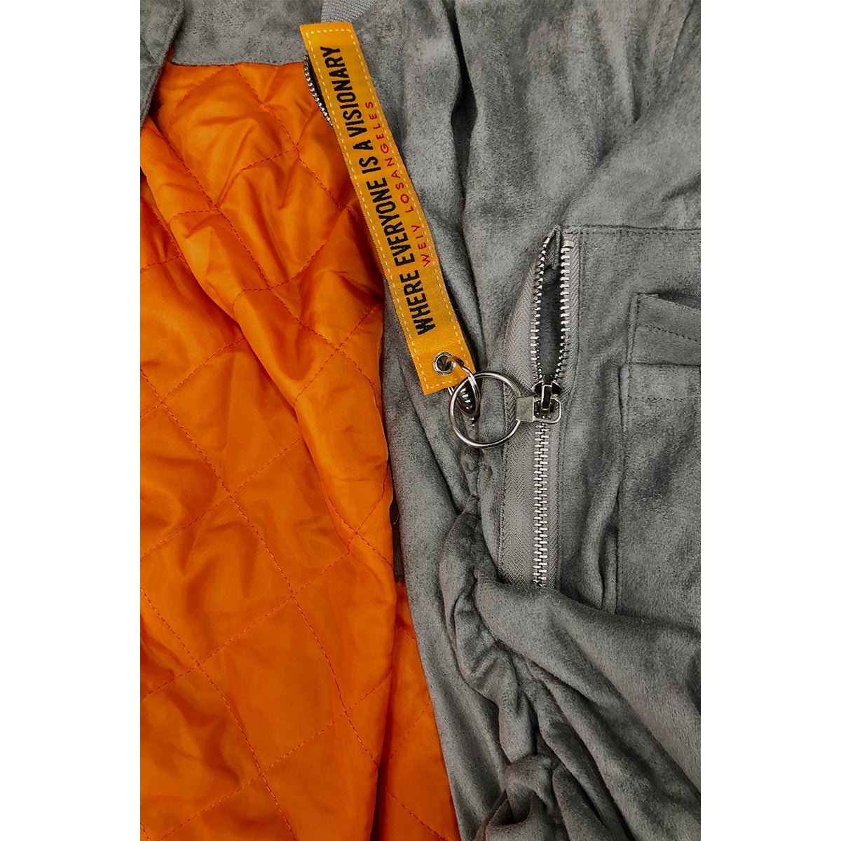 Faux Suede Tagged Bomber-3