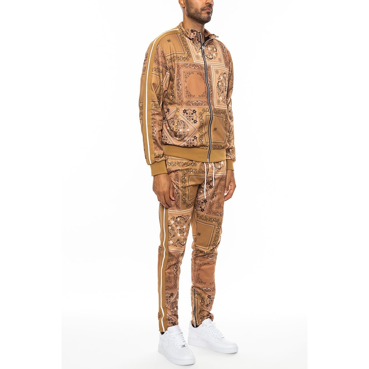 Paisley All Over Print Track Jacket Set