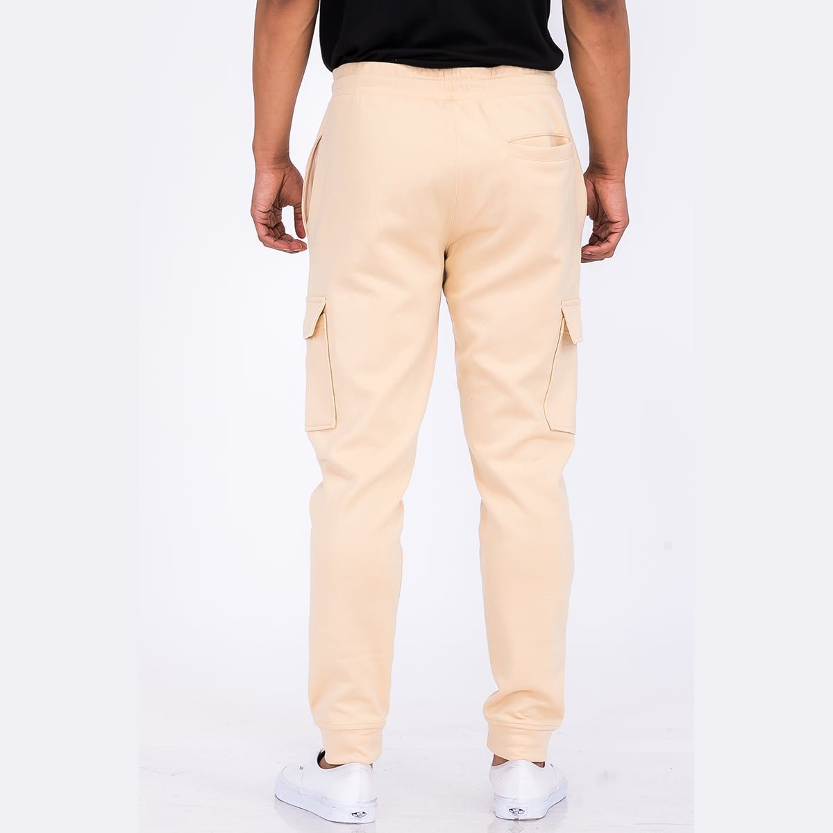 Cotton Blend Cargo Joggers