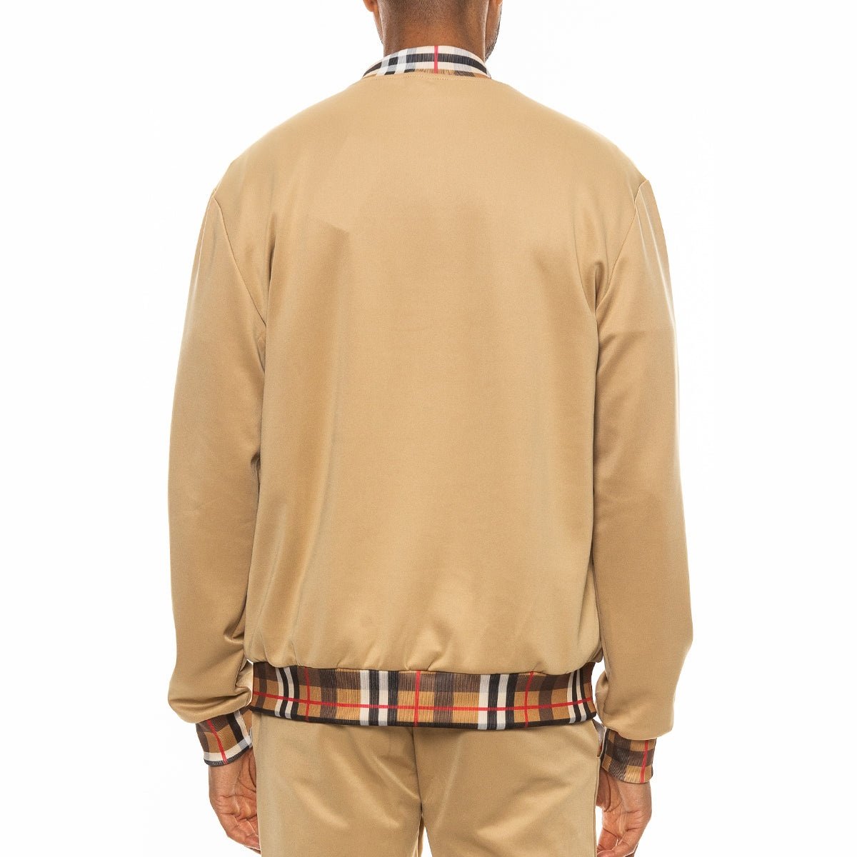 Checkered Detail Track Jacket-3