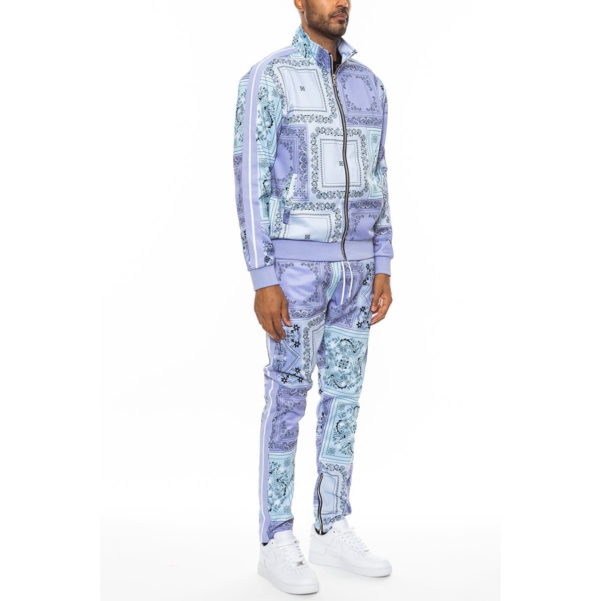 Paisley All Over Print Track Jacket Set