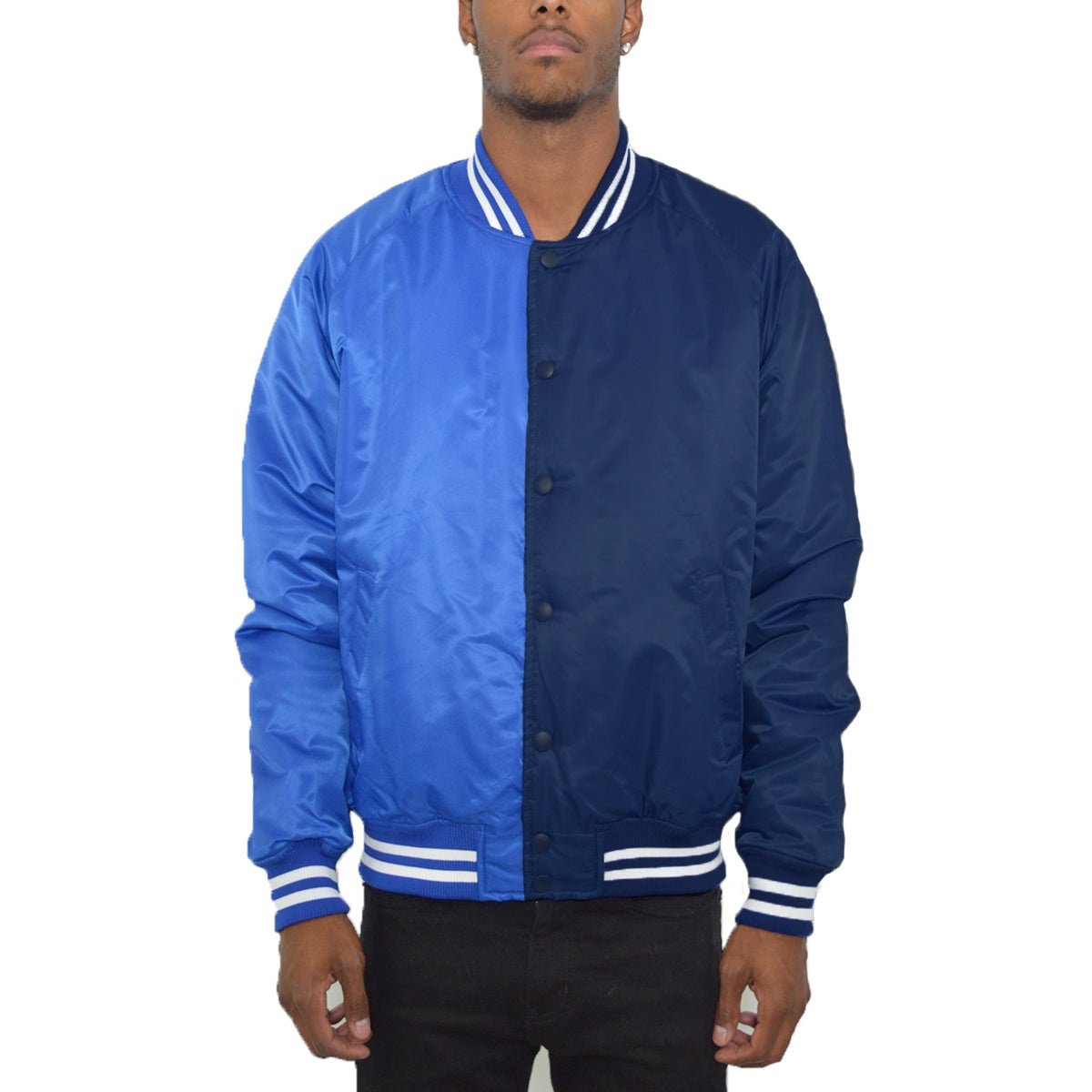 Two Tone Varsity Bomber Jacket-6