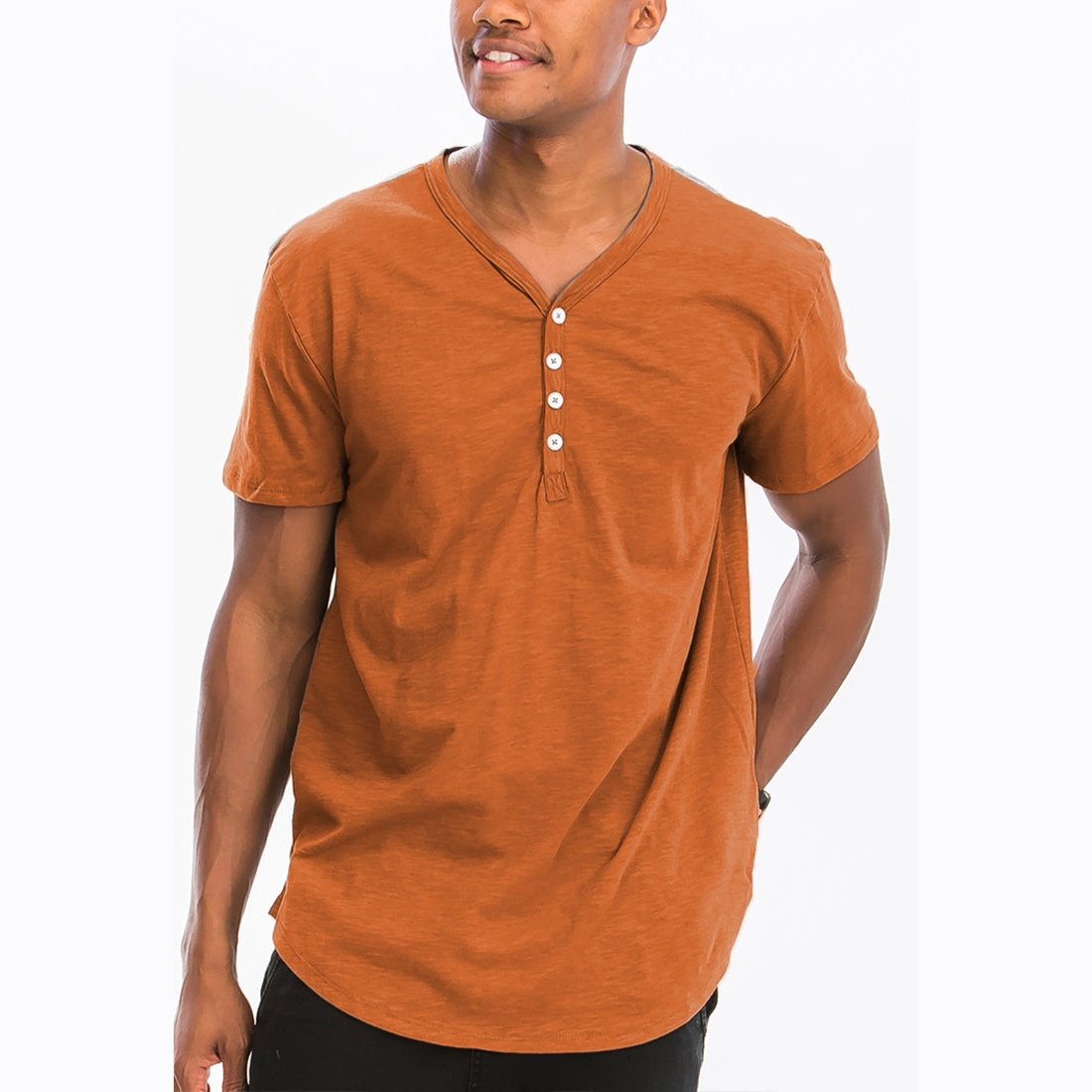 Henley Scallop Tee