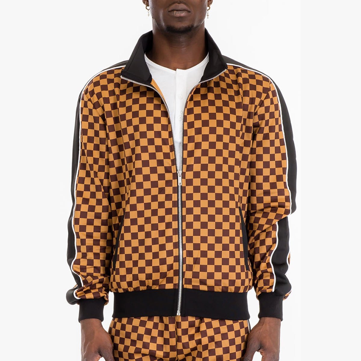 Mastermind Checkered Track Jacket-2