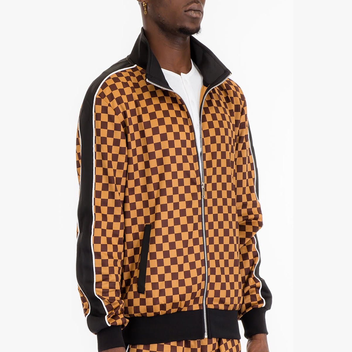 Mastermind Checkered Track Jacket-0