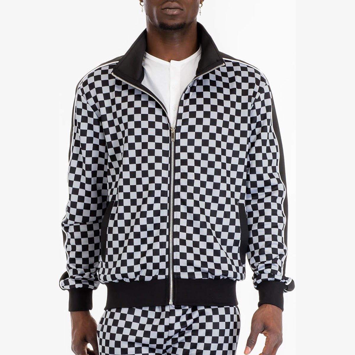 Mastermind Checkered Track Jacket-5