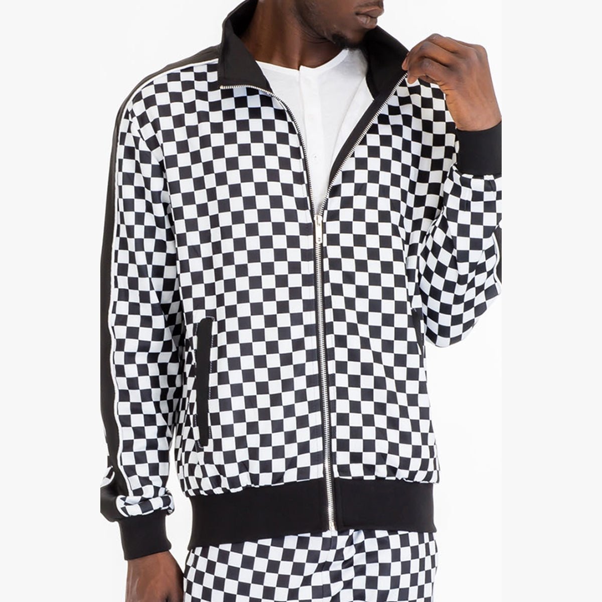 Mastermind Checkered Track Jacket-4