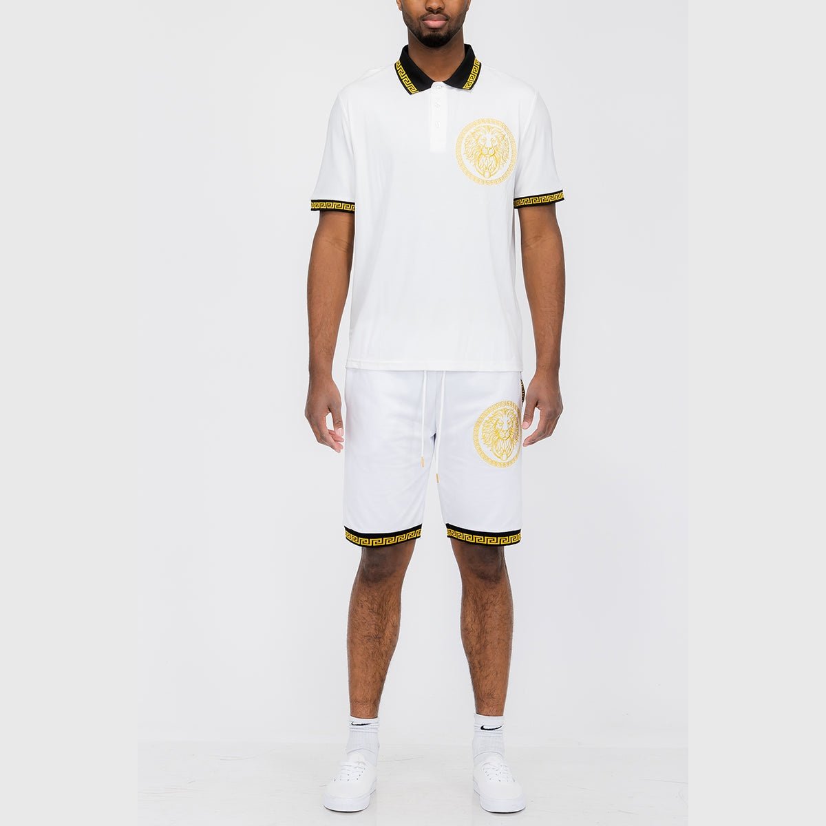 Lion Head Polo Short Set