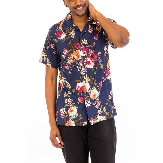 Riviera Floral Button Up