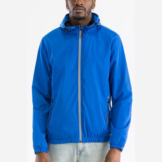 Reflective Zipper Windbreaker-0