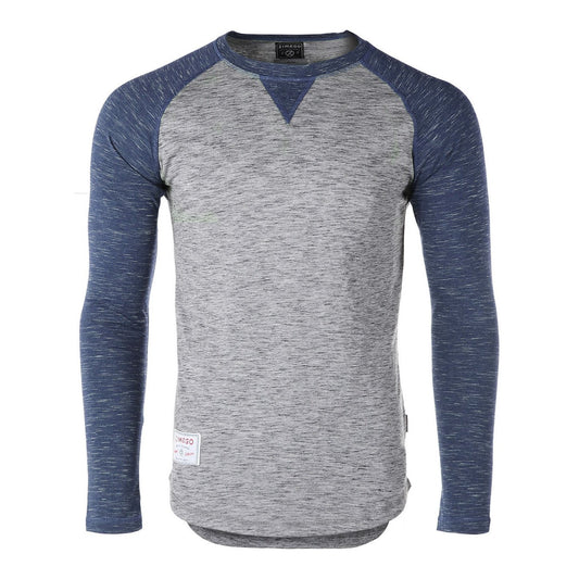 Men Athletic Fit Baseball Retro Contrast Long Sleeve Raglan T-Shirt