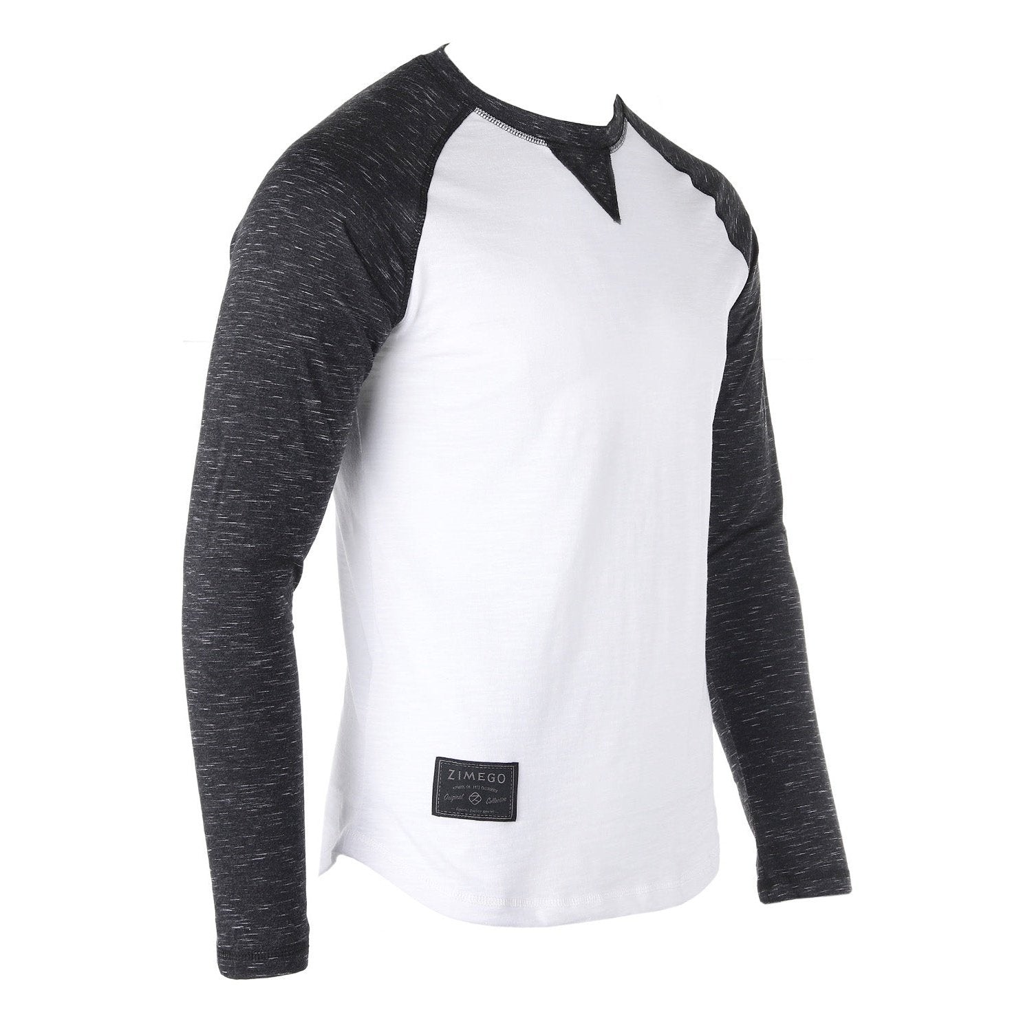 Men Athletic Fit Baseball Retro Contrast Long Sleeve Raglan T-Shirt