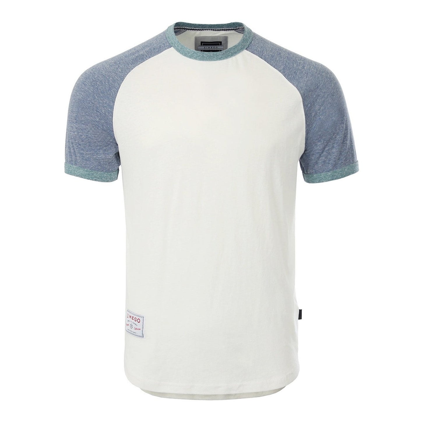 Men's Short Sleeve Classic Retro Contrast Raglan Ringer T-Shirt