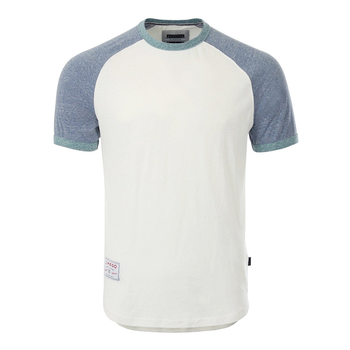 Men's Short Sleeve Classic Retro Contrast Raglan Ringer T-Shirt
