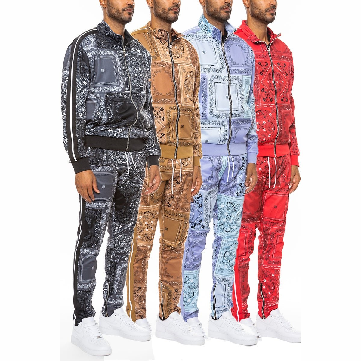 Paisley All Over Print Track Jacket Set