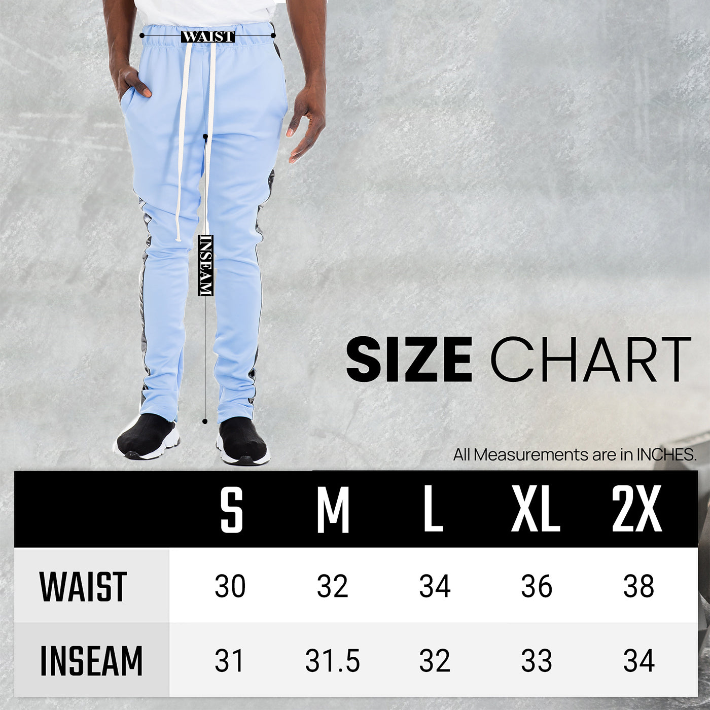 Leather Stripe Track Pant