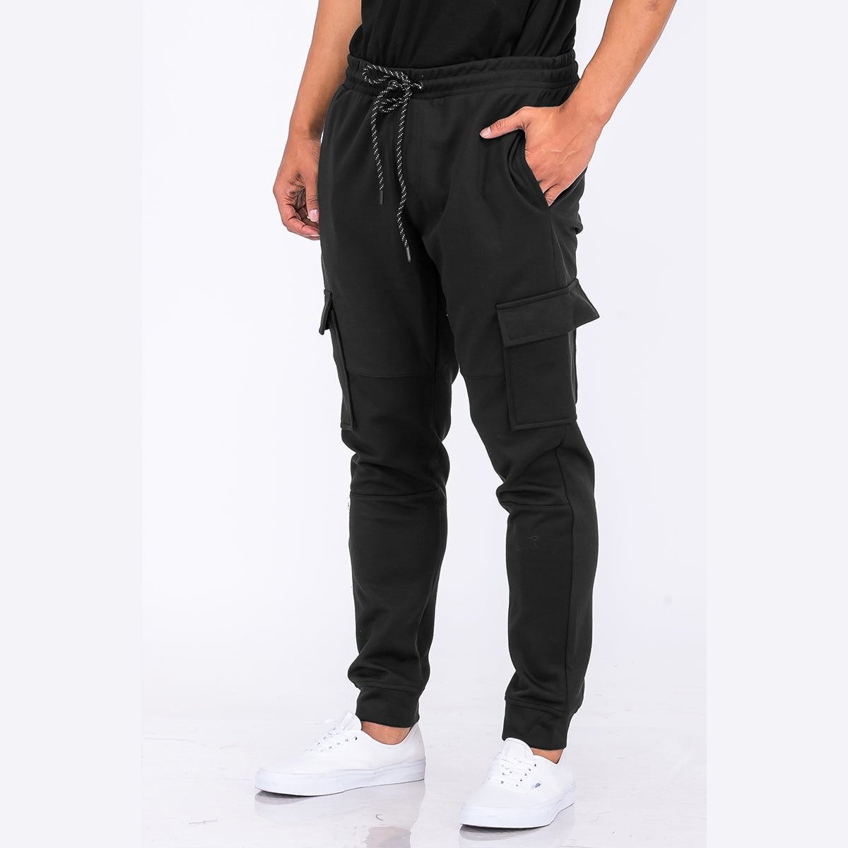 Cotton Blend Cargo Joggers