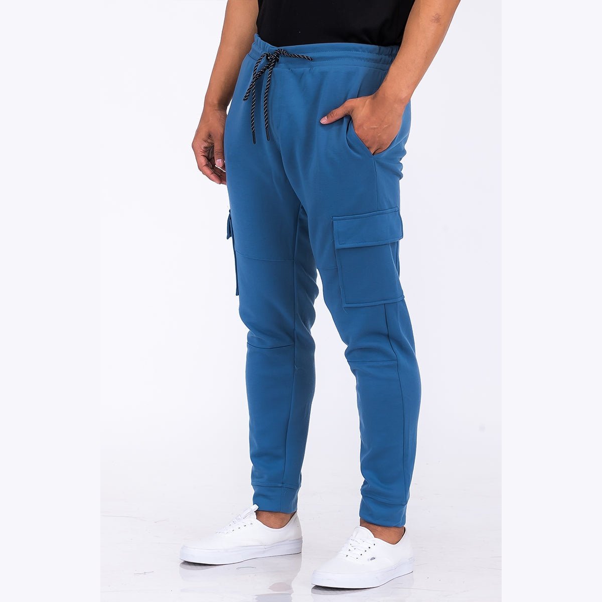 Cotton Blend Cargo Joggers