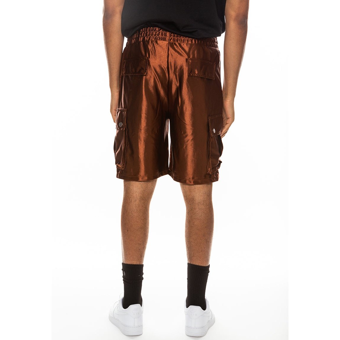 Satin Cargo Shorts