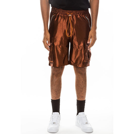 Satin Cargo Shorts